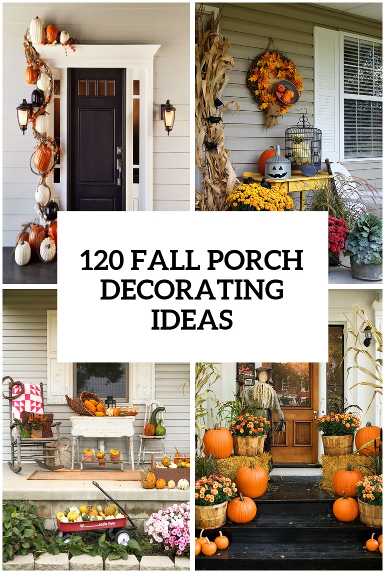 porch fall decorating front decor autumn outdoor decorations shelterness diy porches door decorated harvest thanksgiving projects houses visit yard