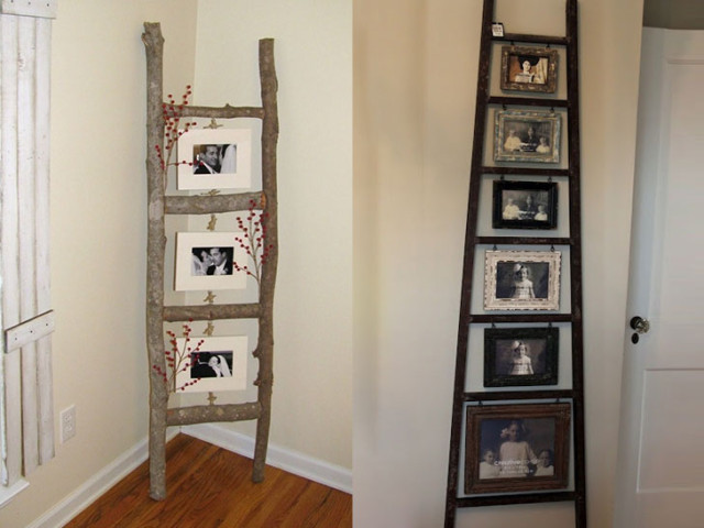 family photo ladder