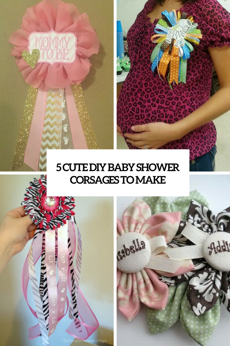 5 Cute DIY Baby Shower Corsages To Make