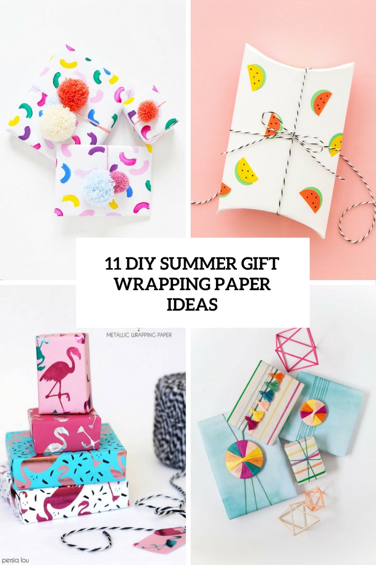 diy summer gift wrapping paper ideas cover