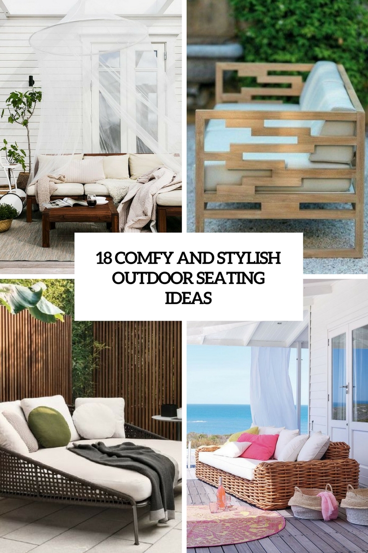 comfy and stylish outdoor seating ideas cover