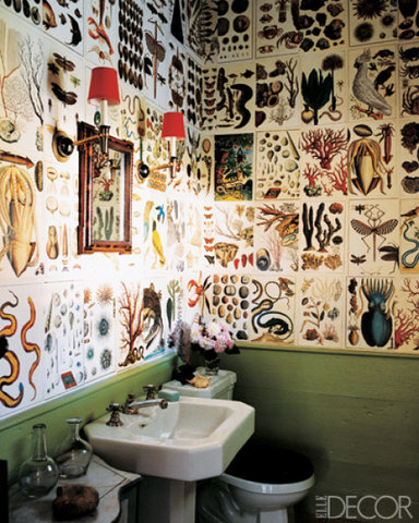 21 Unusual Bathroom Designs With Wallpapers On Walls - Shelterness