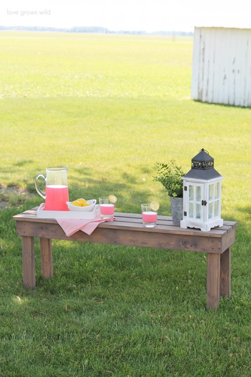Easy DIY Outdoor Bench To Make - Shelterness