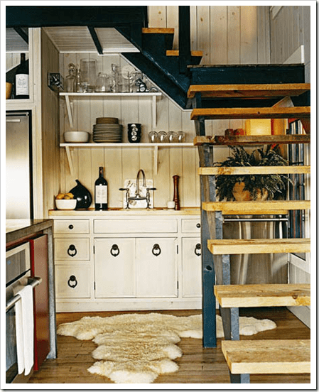 7 Cool Kitchens Placed Under The Stairs - Shelterness
