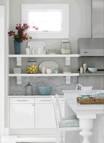 65 Ideas Of Using Open Kitchen Wall Shelves - Shelterness