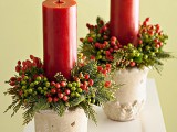Garden-Inspired Christmas Candles