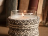Sweater Candle Holder
