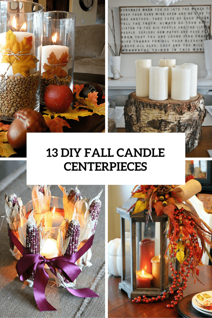 13 diy fall candle centerpieces cover