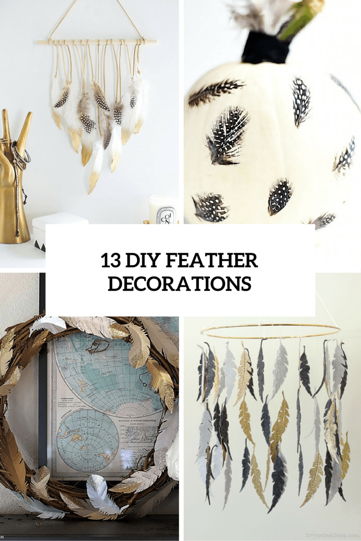 13 diy feather decorations cover