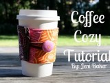 Fabric coffee sleeve tutorial