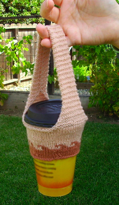 Homemade Cozy Cup Sling (via knitty)