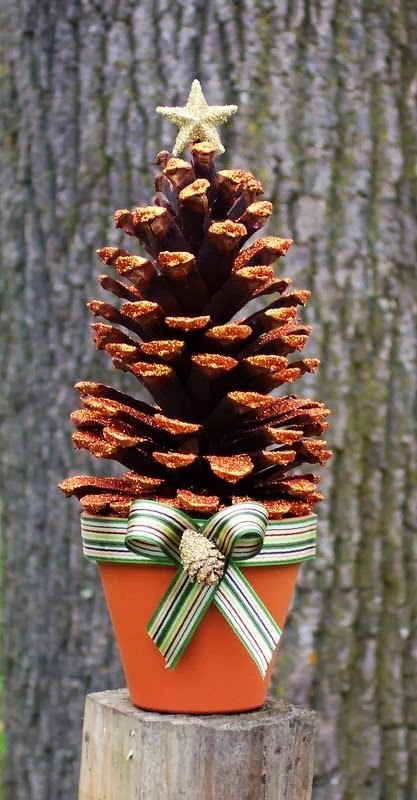 cute cone shaped christmas trees