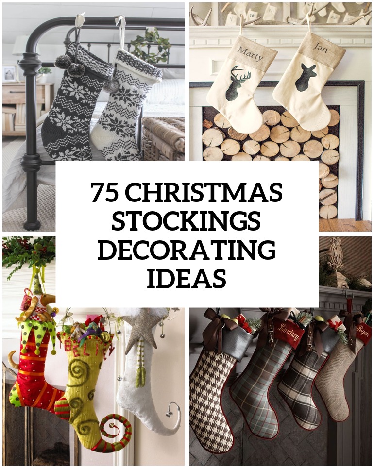 75 Christmas Stockings Decorating Ideas - Shelterness
