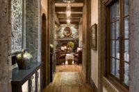 rustic style suits well any hallway