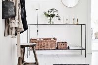 scandinavian style is a great idea to decorate an entryway