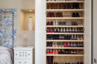 this is how a built-in wardrobe could be used to store your whole collection
