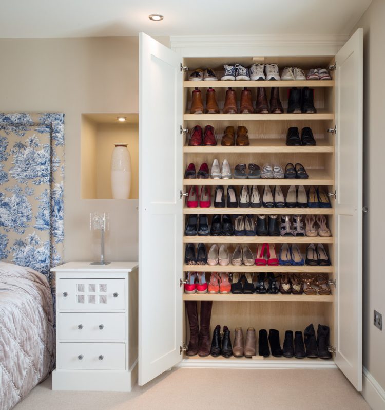 this is how a built-in wardrobe could be used to store your whole collection
