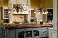 french country kitchen with a gorgeous island