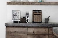 amazing rustic-stile open kitchen shelving design