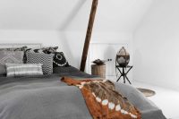 rustic bohemian attic bedrrom design