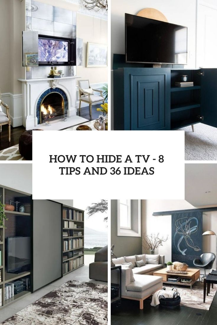 How To Hide A TV – 8 Tips And 36 Ideas
