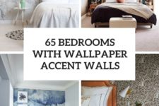 65 bedrooms with wallpaper accent walls cover