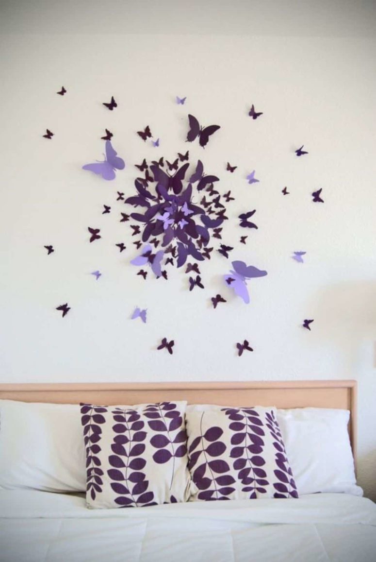 a 3D butterfly circle burst is a whimsy and bold idea to add these cuties to your space anytime
