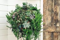 this is how a gorgeous hanging succulent garden looks like