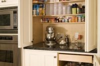 simple kitchen cabinets could store your food supplies if you’re organized enough