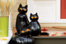 Black cat o’lanterns