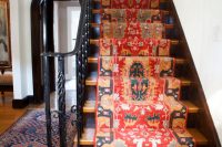 an oriental runner is perfect for an eclectic look