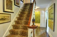 leopard-print stair runner would make a statement in any interior