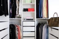ikea pax system used for a walk-in closet