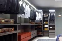 simple walk-in clothes storage solution