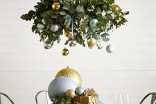 a lovely eucalyptus Christmas decor idea