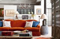 floor cusions work extremlely well in eclectic living rooms