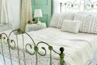 vintage wardrobe is perfect for a shabby chic bedroom