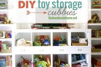DIY Toy storage cubbies
