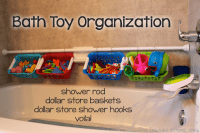 Bath toy organizer