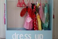 A closet for toy dresses