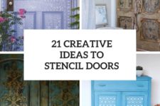 21 creative ideas to stencil doors cover
