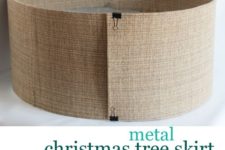 Metal Christmas tree skirt