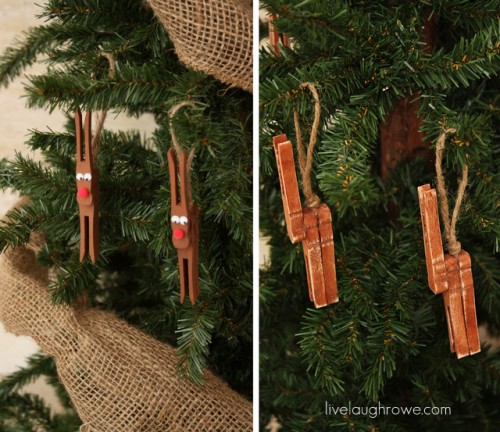 Rudolph ornaments (via shelterness)