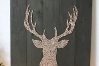 deer head pallet art