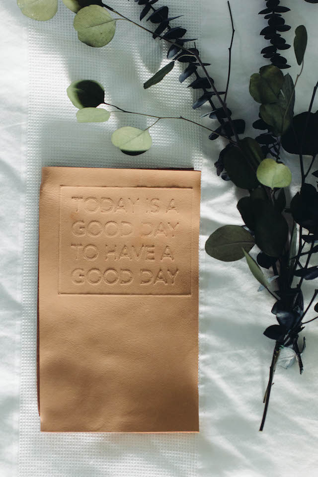 leather monthly planner
