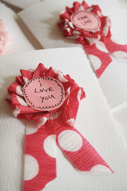 ribbon valentine card