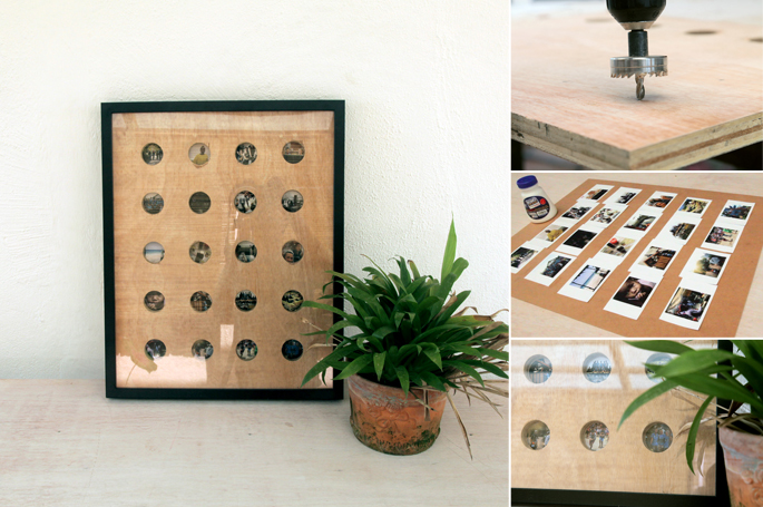 DIY Cut Out Travel Photo Display