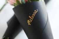 mini personalized bouquet wraps