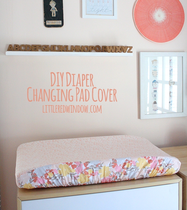 Easy DIY Diaper Changing Pad Cover