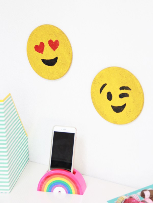 Fun And Bold DIY Emoji Cork Boards